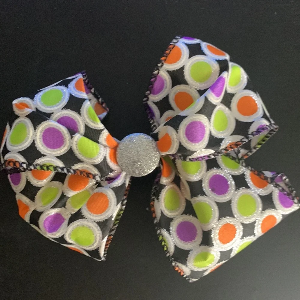 Halloween hair bows on alligator clip. Set of 2 bows.